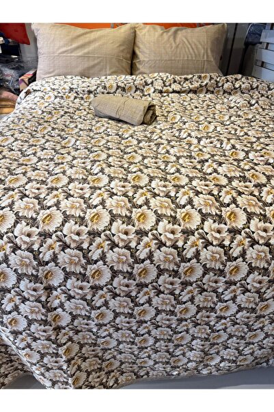 ŞENER HOME Daisy Patterned Sheet Elastic Double Pique Set