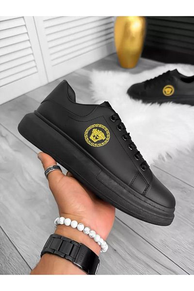 dehaine Men's sneakers. VSC Black, fashion, casual, high sole