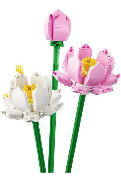 STOREMAX Iconic Lotus Flowers 40647 - Decorative, Collectible and Displayable Flower Model Building Set
