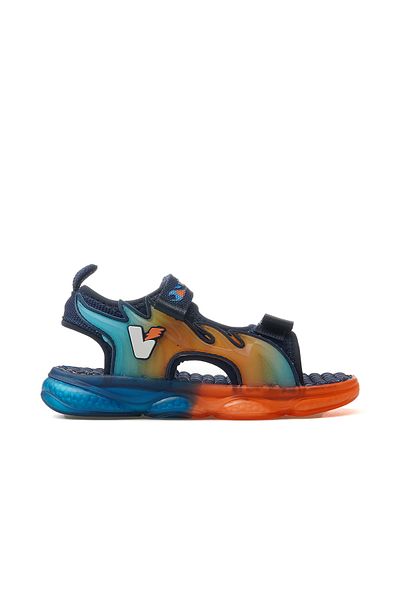 Vicco Jack Boy's Lighted Sandals 25Y 332.256 Pe Navy Blue
