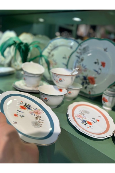 hediye Esterhomedecor 6-Person 42-Piece Porcelain Breakfast Set
