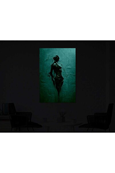 startonight DualView Startonight Abstract Red Woman in Wall Painting, Glow in the Dark, 60 x 90 cm