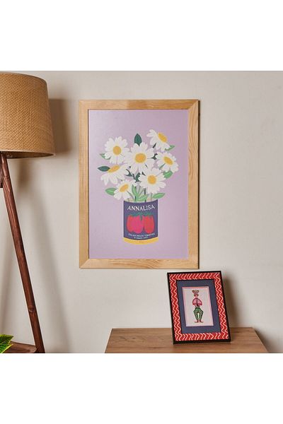 ASPARTAM Granny Summer Framed Painting - Purple - 40X60 cm
