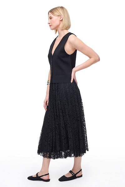 Perspective Knitwear Viscose Blended Vest