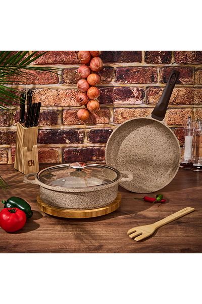 Amboss Montana 3 Piece Pan Set - Beige - 26 cm