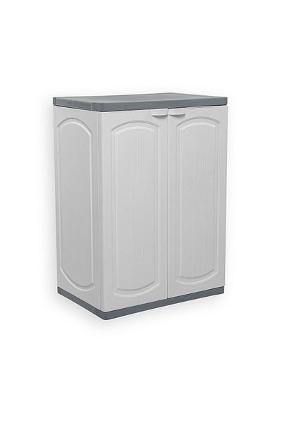 MATMEL Mirror 2 Door Multi-Purpose Disassembled Plastic Cabinet