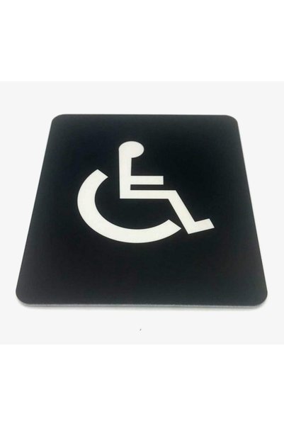 SE-Dizayn Wc Tuvalet Tabelası Engelli 10 Cm X 12 Cm Kapı Yönlendirme Levhası ...