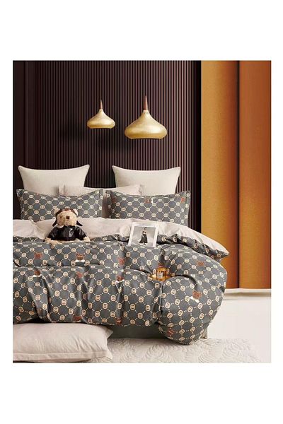 CHIRASO CHIRASO Finet Bedding Set, 6 Pieces, 2 Persons, Sheet 230x240, Quilt 200x230, 4 Pillowcases, Print