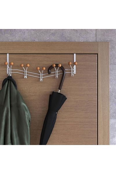 MATMEL 5-Piece Door Back Hanger - White