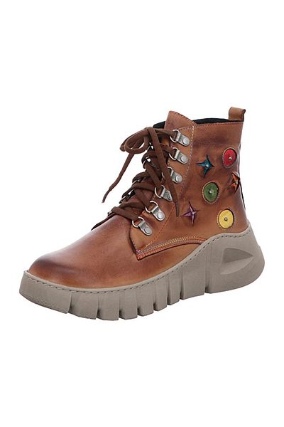 Gemini Stiefeletten für Damen v hnědé barvě