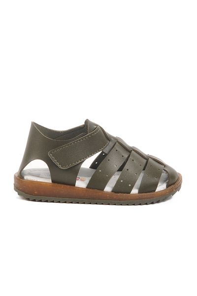 AYAKMOD Khaki Velcro Lightweight Unisex Children's Sandals 17370 B