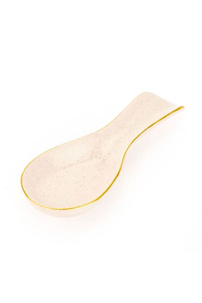 MATMEL Ceramic Spoon Mat - Cream - 25.5 cm