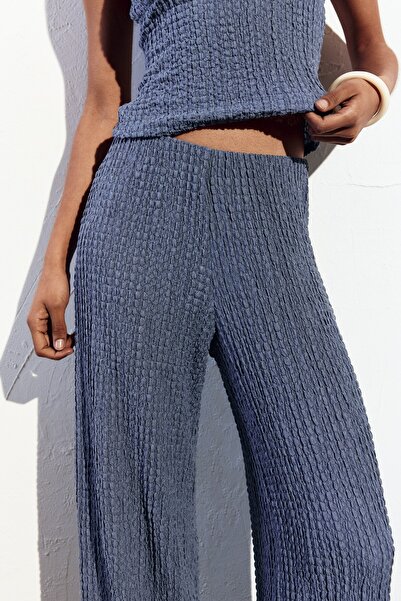 Pull & Bear Kırışık efektli rustik pantolon