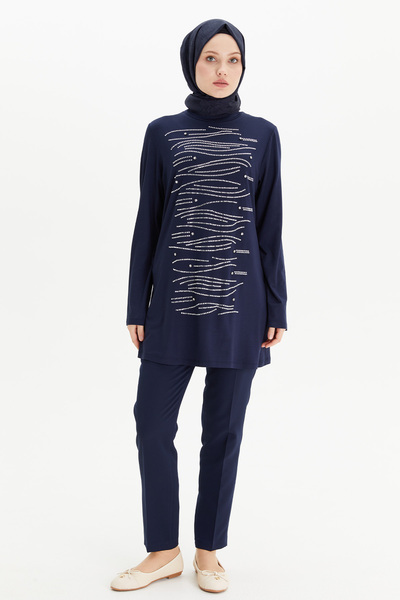 Setrms Yuvarlak Yakalı Penye Tunik