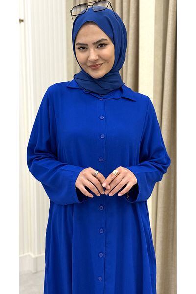 ESRANUR Îmbrăcăminte exterioară Hijab cu nasturi Amaya