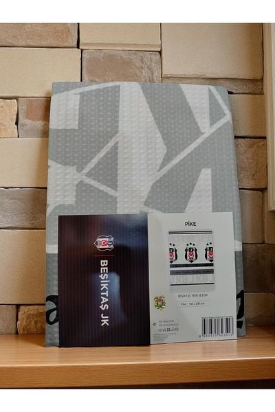 Beşiktaş Licensed Single Pique with Bandroll 150X200 cm 70% Cotton 30% Polyester