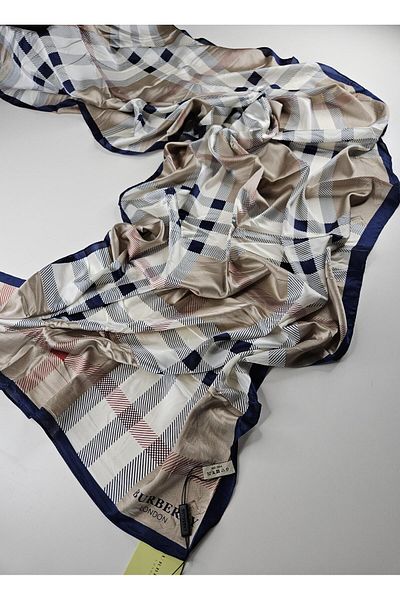 Webinay Home Plaid B Pattern Voile Silk Shawl New Season Premium Shawl Scraf