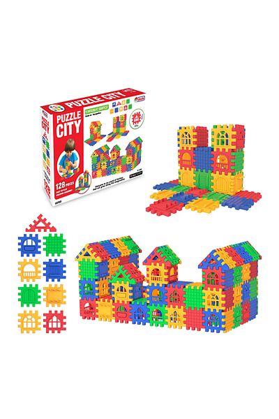 Dede Oyuncak Dede Puzzle City 128 Pieces