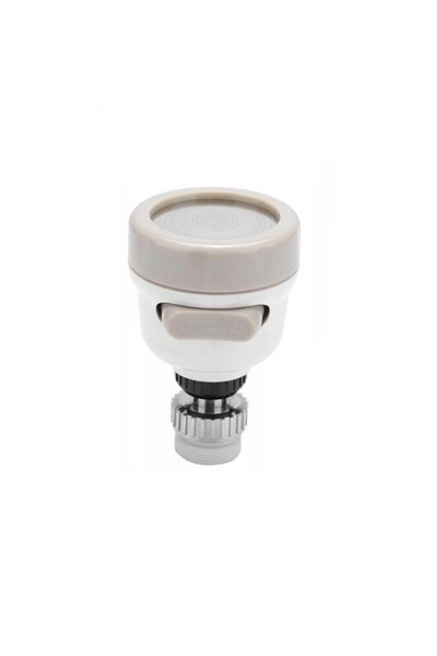 OEM Cap De Robinet Cu Aerator, 3 Tipuri De Jet, Abs, Rotire 360 Grade, Alb/bej