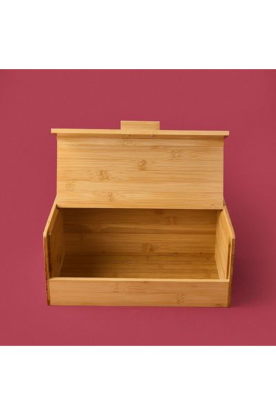 MATMEL Agata Bamboo Bread Cabinet - Light Brown