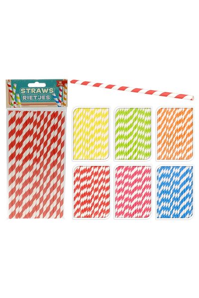 MATMEL Houseware 16 Pack Paper Straws -