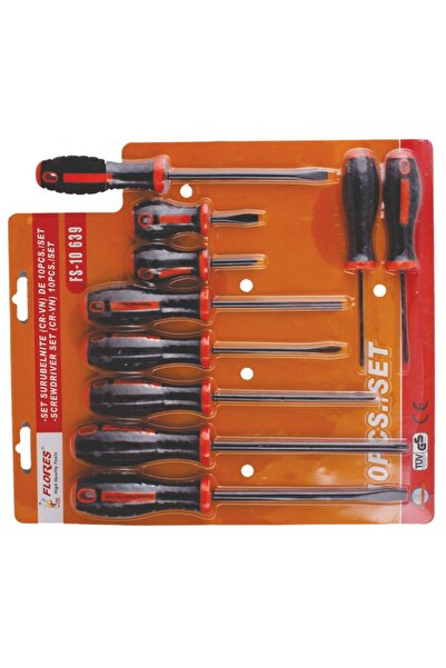 flores Κατσαβίδια CR-VN, 10 τεμάχια / σετ