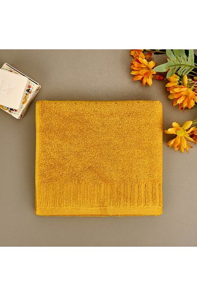 ASPARTAM Patte Face Towel - Mustard - 50X90 cm