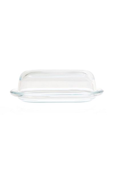 Paşabahçe Basic Glass Covered Butter Bowl - Transparent - 100 ml