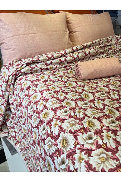 ŞENER HOME Daisy Patterned Sheet Elastic Double Pique Set