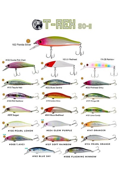 Fujin T-Rex 80S 11gr 80mm Maket Balık-086 Flashing Minnow
