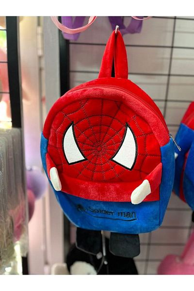 EyER Shoping Spiderman Kindergarten Bag Plush with Adjustable Strap
