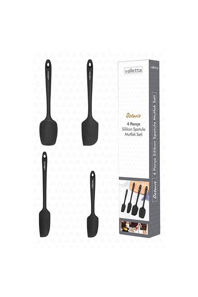 MATMEL Osteris 4-Piece Spatula Set - Black