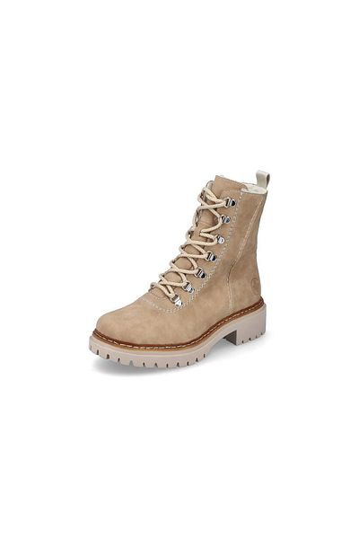 Rieker Schnür-Stiefeletten für Damen v béžové barvě