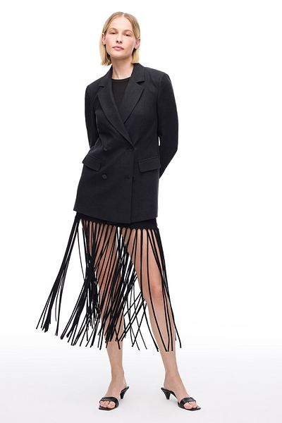 Perspective High Waist Knitwear Skirt