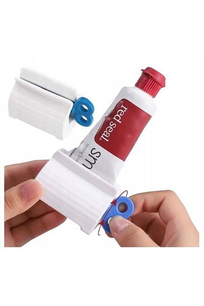 OEM Dispenser tuburi cosmetice si pasta de dinti, plastic, 5,5 x 4 cm, alb