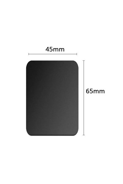 Choice 1pcs Black 45x65mm Magnetic Metal Plate For Car Phone Holder Universal Iron Sheet Disk Sticker Mount
