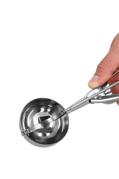 Springos Ice cream scoop, 22.5x6 cm, stainless steel, silver