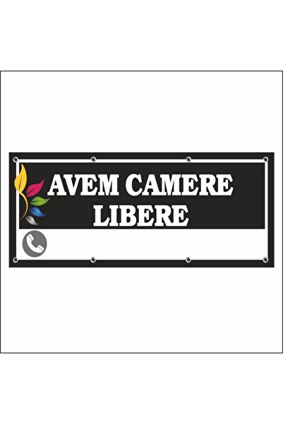 media Banner "Avem camere libere" model 1, 150 x 60 cm