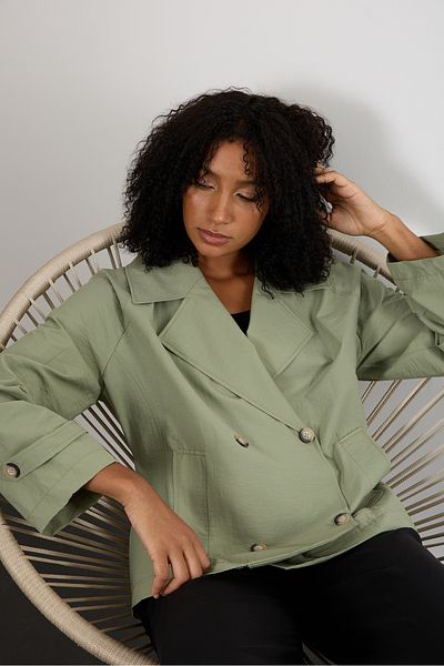 Bolivente Khaki Regular Unlined Seasonal Trench Coat