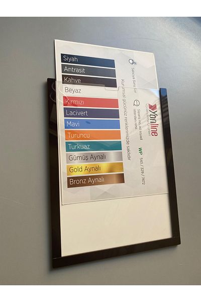 Yönline 10Pcs A4 Coffee Document Certificate Frame Self-Adhesive Easy to Replace Foil