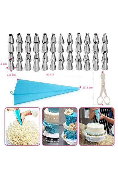 zola Σετ διακόσμησης κέικ, 124 τεμάχια, αξεσουάρ από πλαστικό και ανοξείδωτο ατσάλι