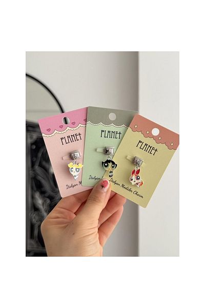 Planet Butik Italian Charm with Buttercup Hanging Card
