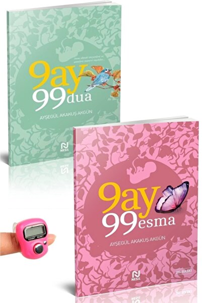 Nesil Yayınları Zikirmatik Hediyeli - 9 Ay 99 Esma Ve 9 Ay 99 Dua - Ayşegül A...