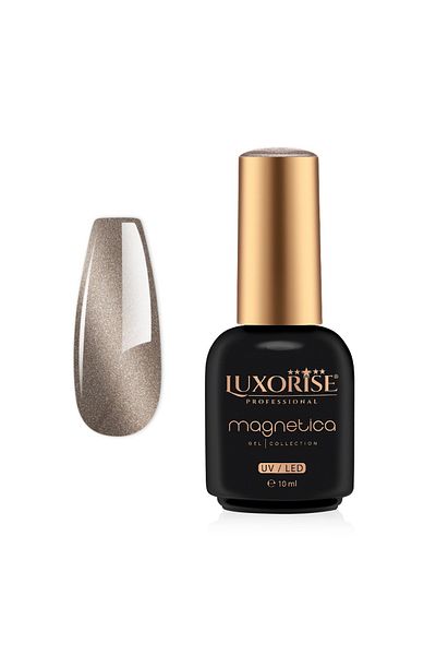 LUXORISE Oja semipermanentă MAGNETICA - Mătăsos, Caramel cremos 10ml