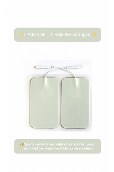 MediPal 2 Adet 9x5 Cm Universal Büyük Boy Kablolu Tens Pedi - Tens Elektrot P...