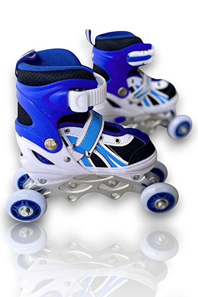 MUBX Children's Skating Practice Skates 2+2, 2+1 Adjustable Wheel and Numbere...