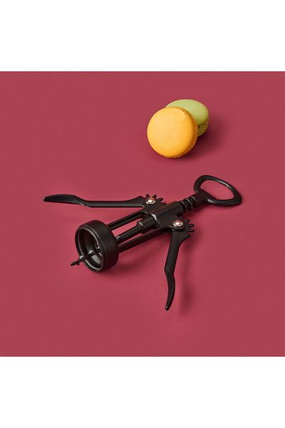 ASPARTAM Corkscrew Opener - Black - 17 cm