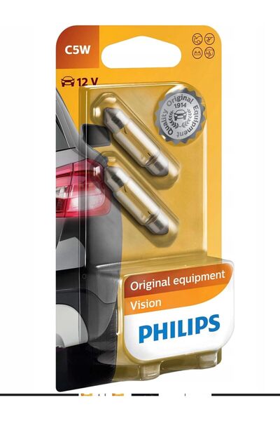 Philips Vision C5 W 12 V 5 W 12844b2 (çift)
