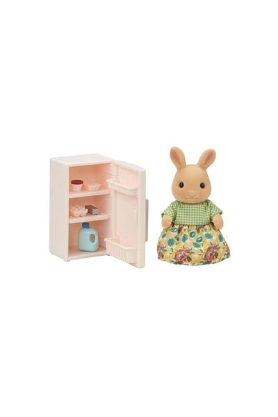 ADORE OYUNCAK 5548 Sylvanian Families Sunny Rabbit Mother and Refrigerator Set +3 Years