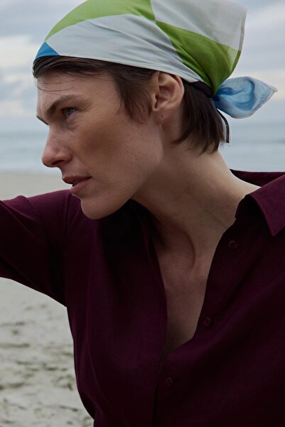 Suud Collection Colorful Chess Patterned Scarf